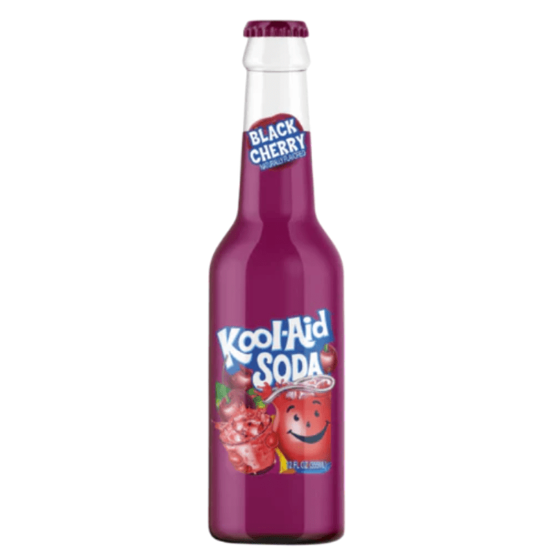 Koolaid Black Cherry Soda Bottle 355ml