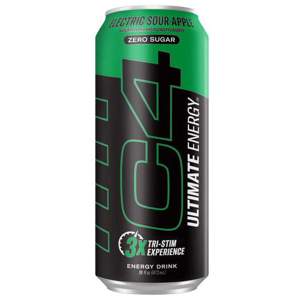 C4 Electric Sour Apple 473ml