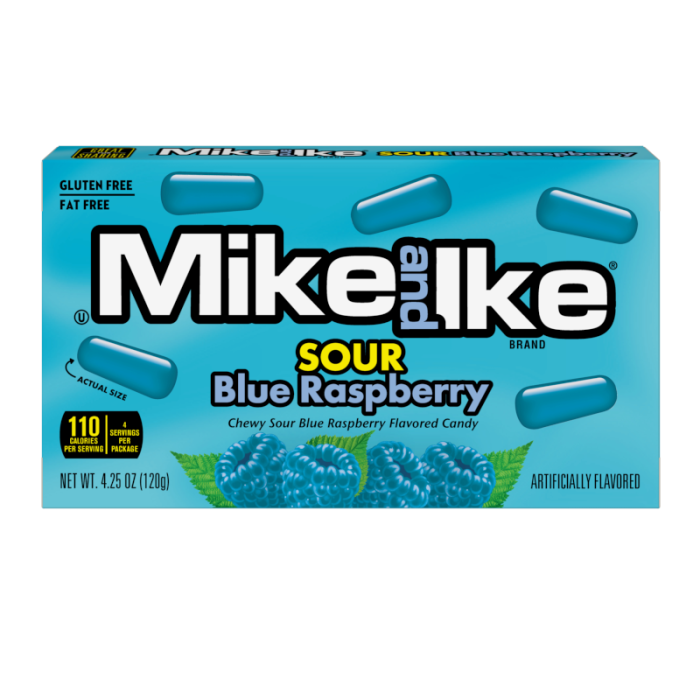Mike and ike Sour Blue Raspberry Theatre Box 120g