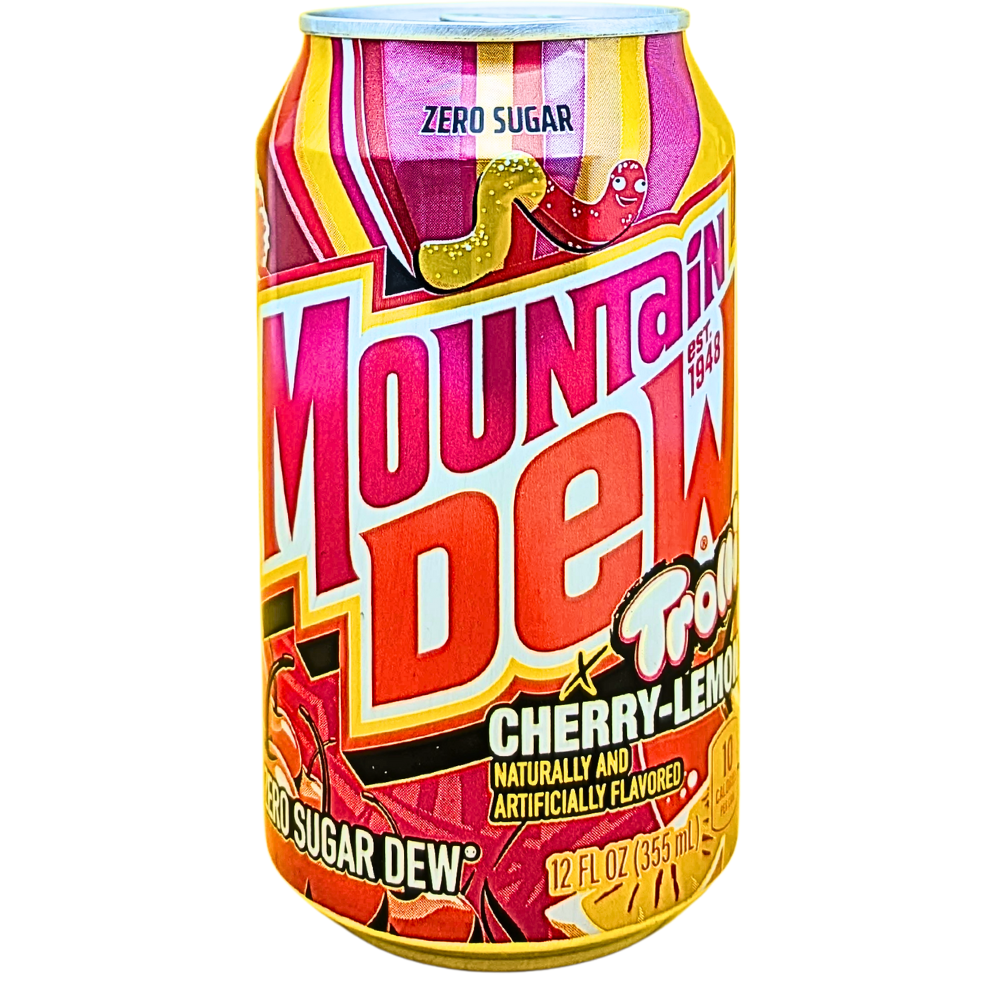 Mountain Dew Trolli Cherry Lemonade Zero Sugar 355mL