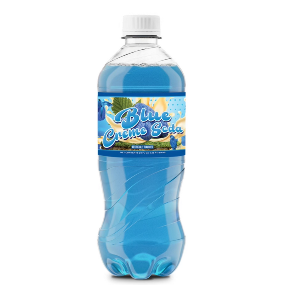 Exotic Pop Blue Creme Soda 591mL