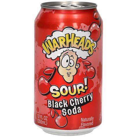 Warheads Sour Black Cherry 355mL