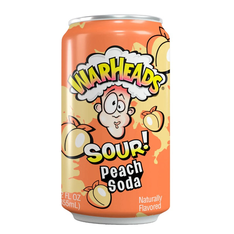 Warheads Sour Peach Soda 355mL