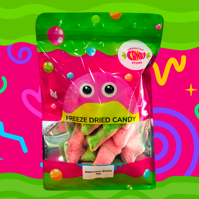 Freeze Dried Watermelon Sharks 50g